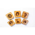 Set Posavaso Con Caja Madera 1