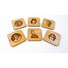 Set Posavaso Con Caja Madera 2