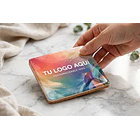  Posa Vaso Ceramica Personalizable por Sublimación - Base Corcho Antideslizante 4