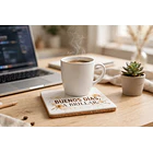  Posa Vaso Ceramica Personalizable por Sublimación - Base Corcho Antideslizante 5