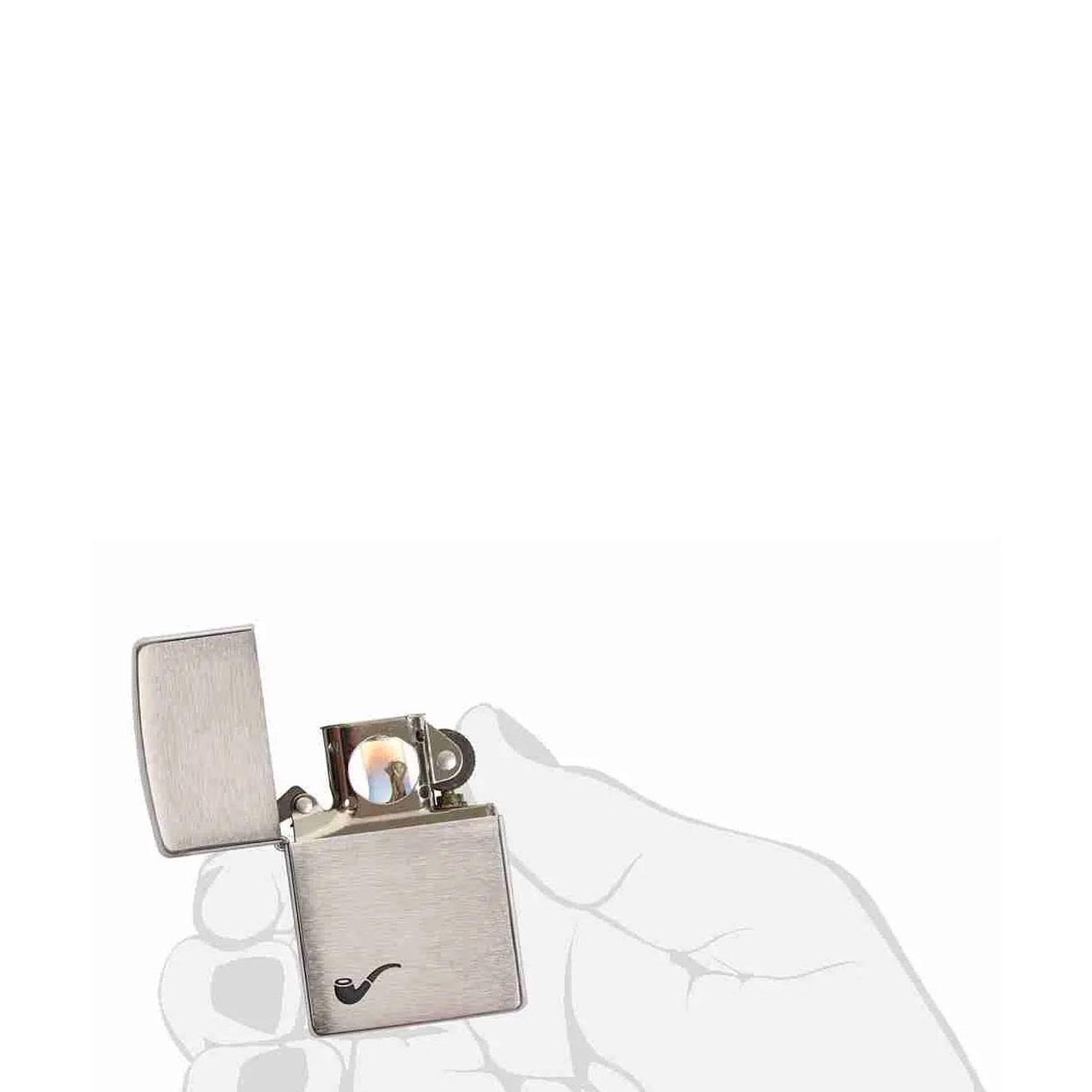 Encendedor Zippo Pipe Brushed Chrome 3