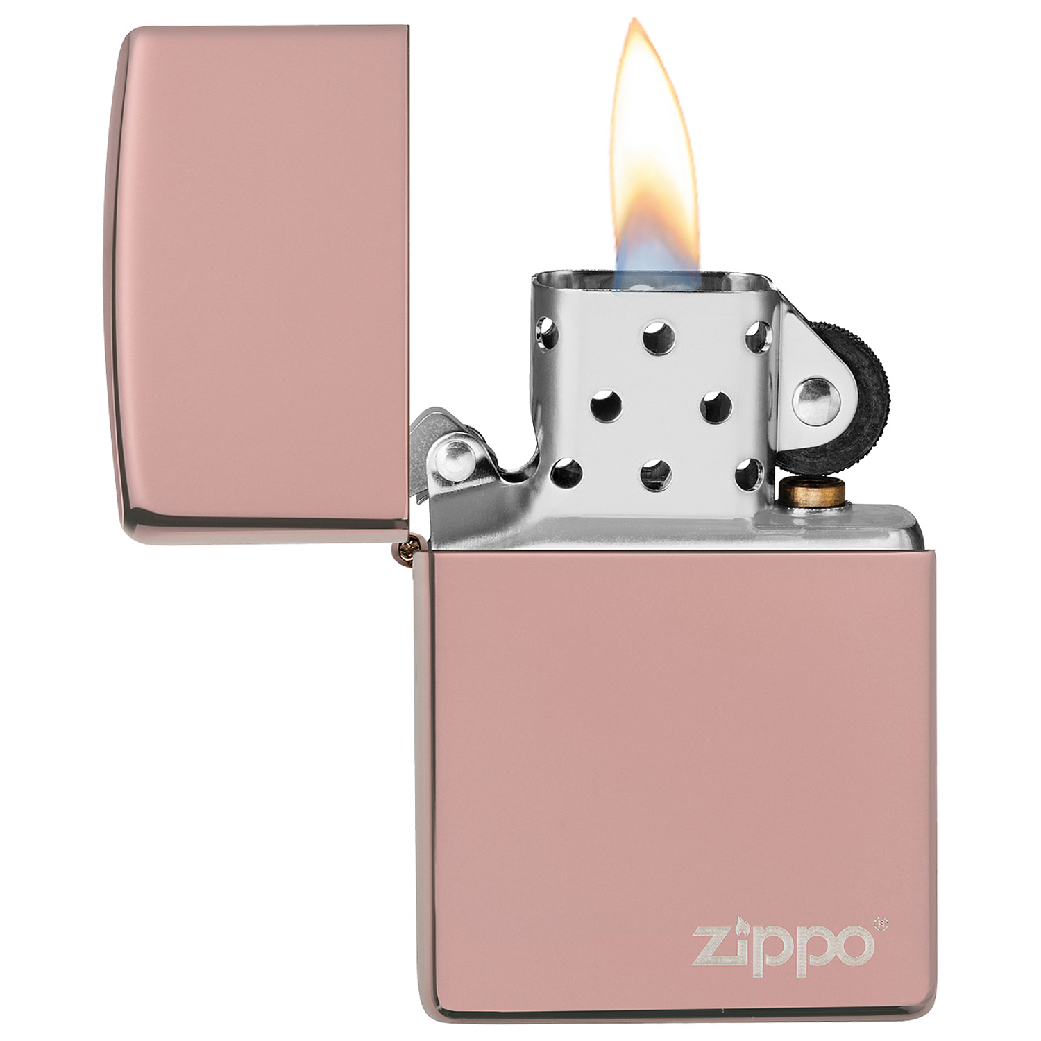 Encendedor Zippo Classic High Polish Rose Gold Logo 3