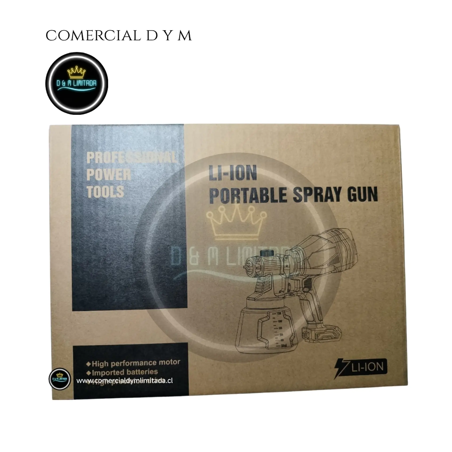 Pistola de Pintura inalámbrica Osmao 1200ml 4