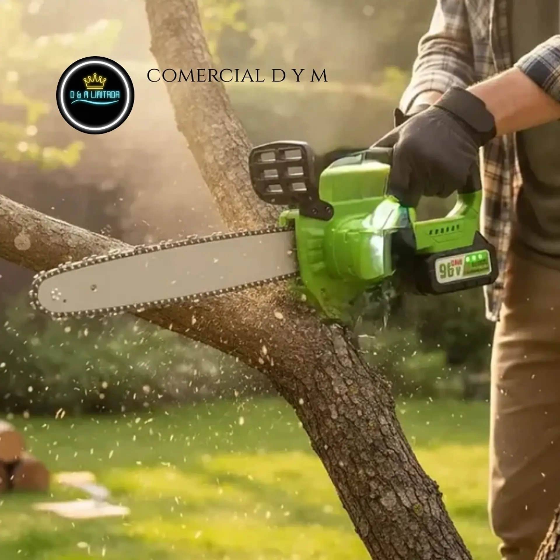 Motosierra de 16 pulgadas inalámbrica con lubricación automática MCASA 5
