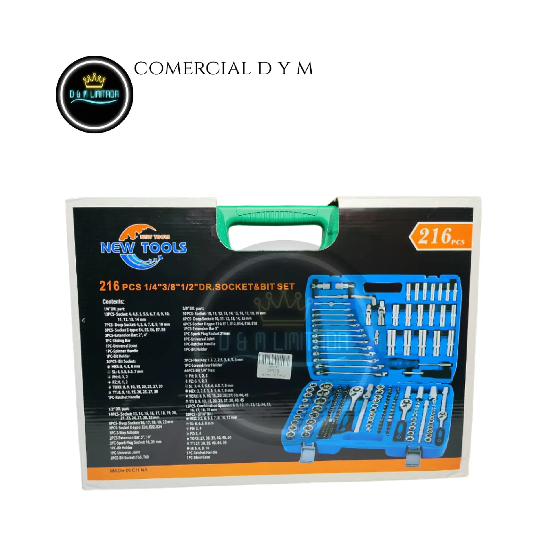 MALETA HERRAMIENTAS DE 216PCS  4
