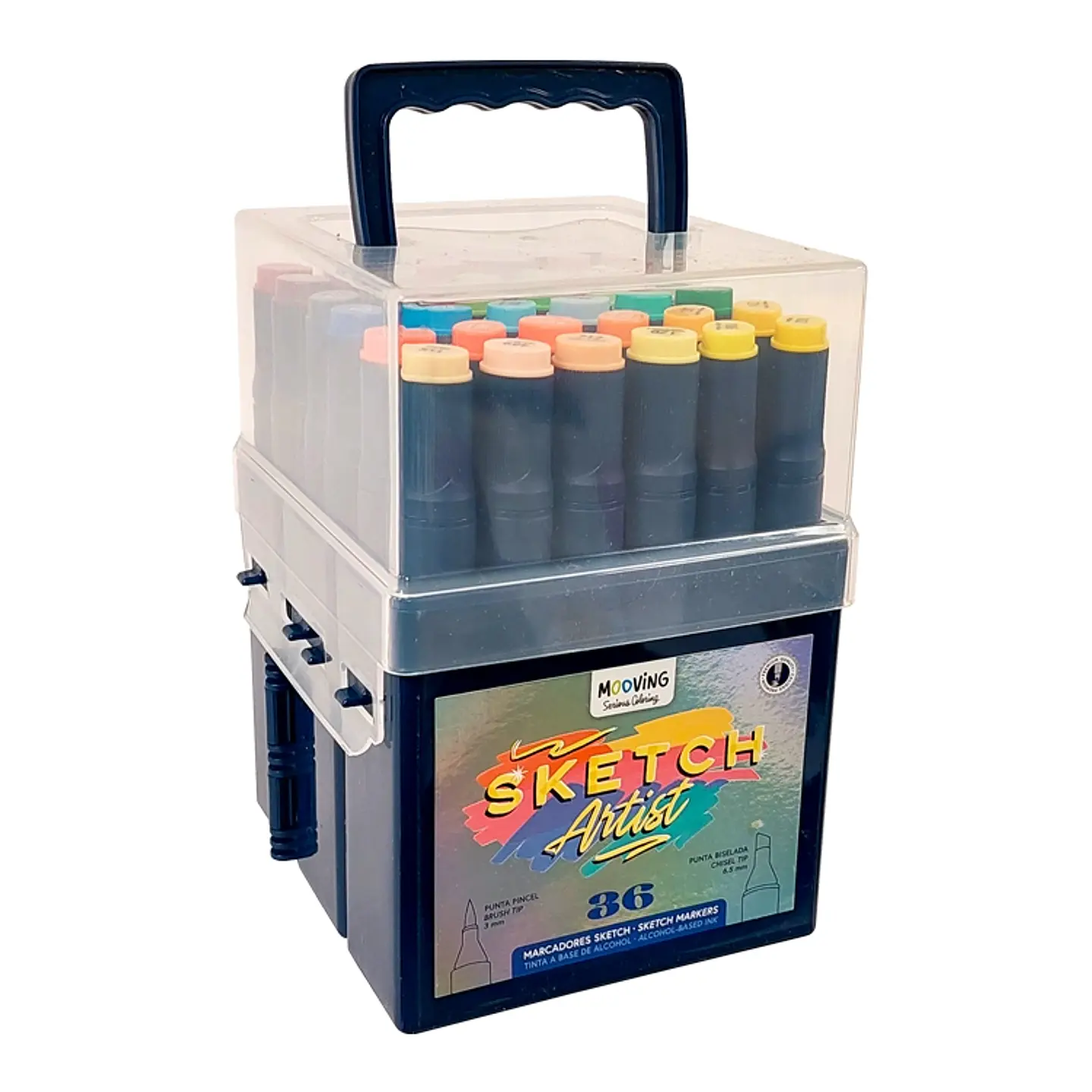 Marcadores doble punta sketch 24 colores 1