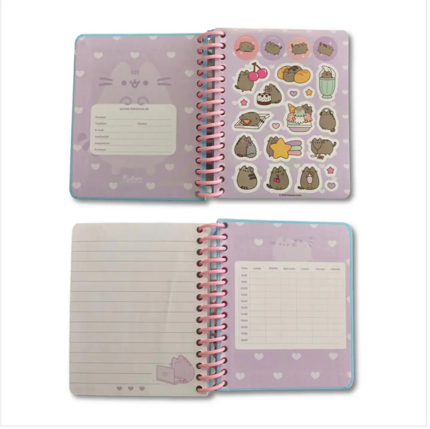 Cuaderno pocket Pusheen rosado 2