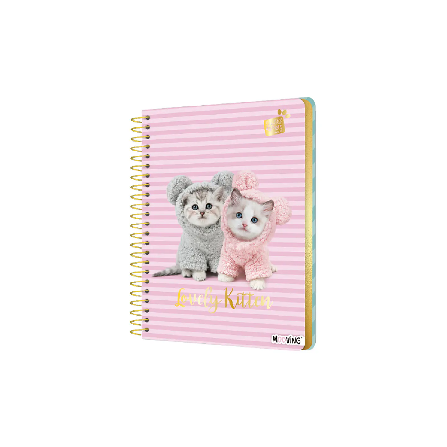 Cuaderno medio oficio 5mm 120 hojas Studio Pets Mooving surtido 2