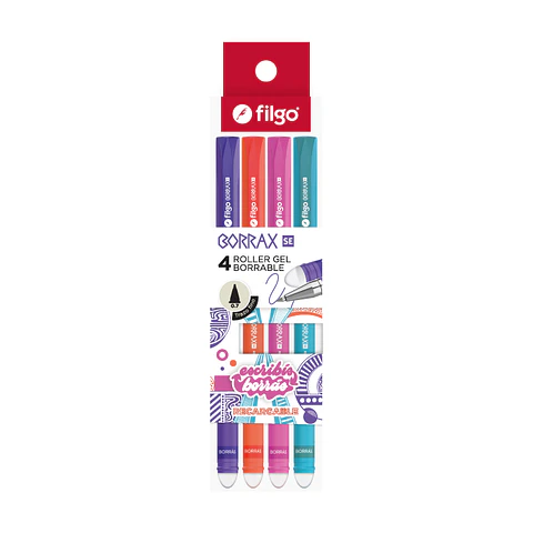 Roller gel borrable 
