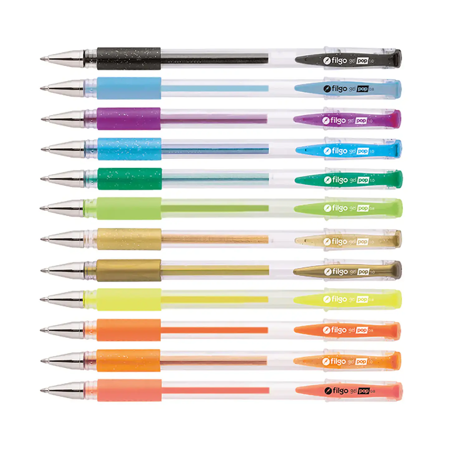 Roller Gel pop estuche 12 colores Beach Filgo 2