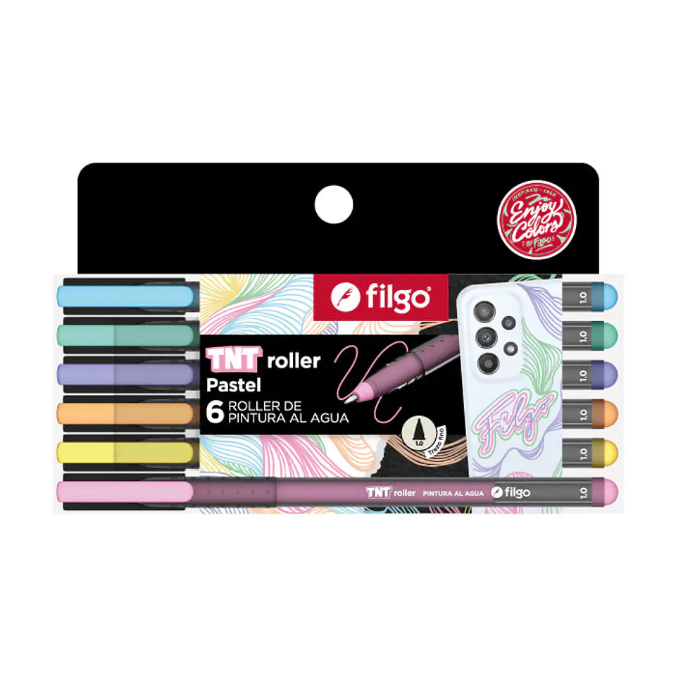 Roller pintura al agua colores pastel 1