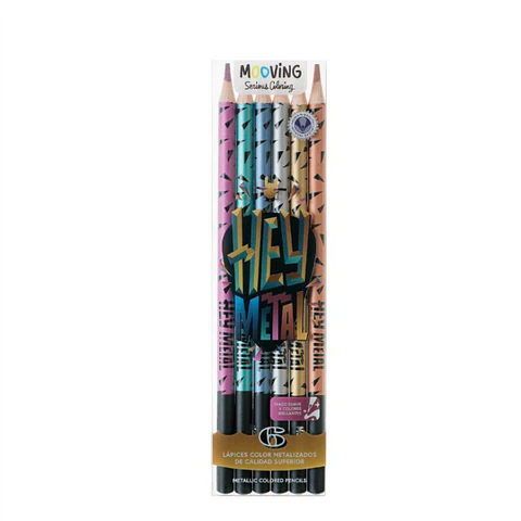 Lápices colores metalizados premium