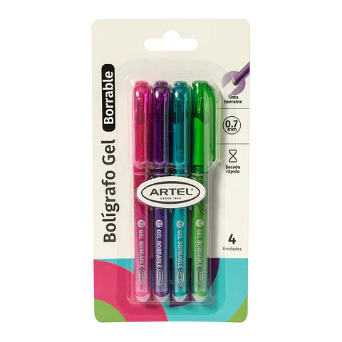 Bolígrafo Gel Borrable Artel Funcy