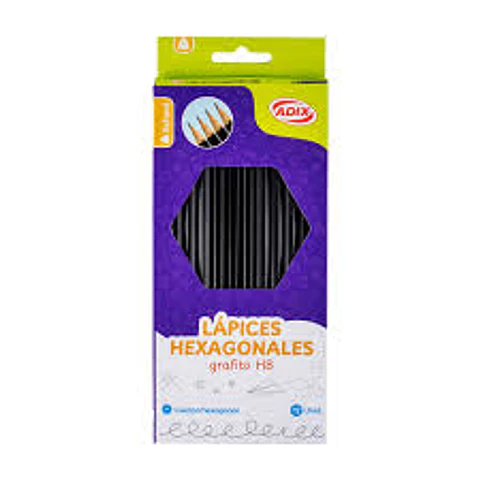 Lápiz Grafito Hexagonal HB Nº2 12 Unidades Adix