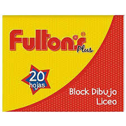 Block Dibujo Liceo 20 Hojas | Fultons