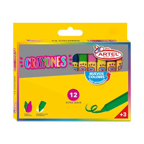Crayones 12 Colores Artel
