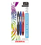 Bolígrafos Zebra Mini Z-Grip de Tinta Baja Viscosidad, Pack de 3 Colores - Miniatura 1
