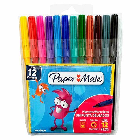 Marcadores 12 Colores Paper Mate
