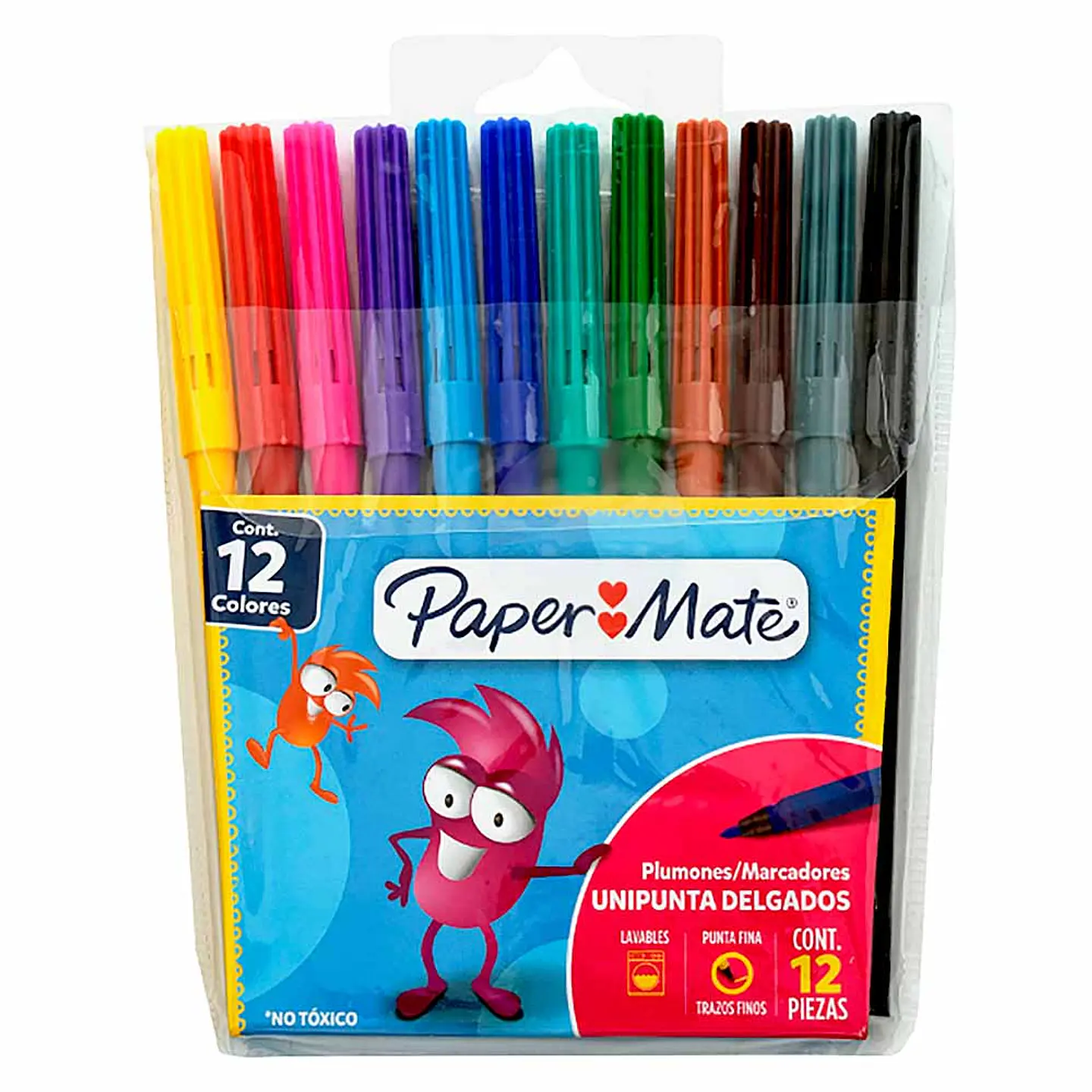 Marcadores 12 Colores Paper Mate 1