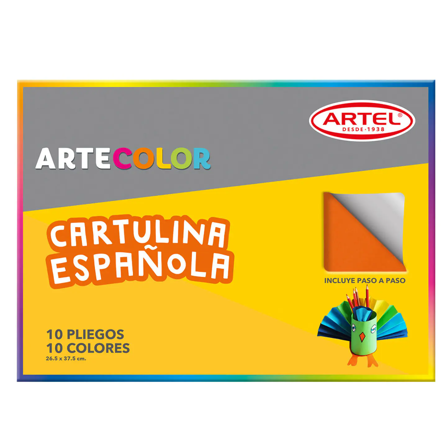Cartulina española artecolor 10 colores Artel 1