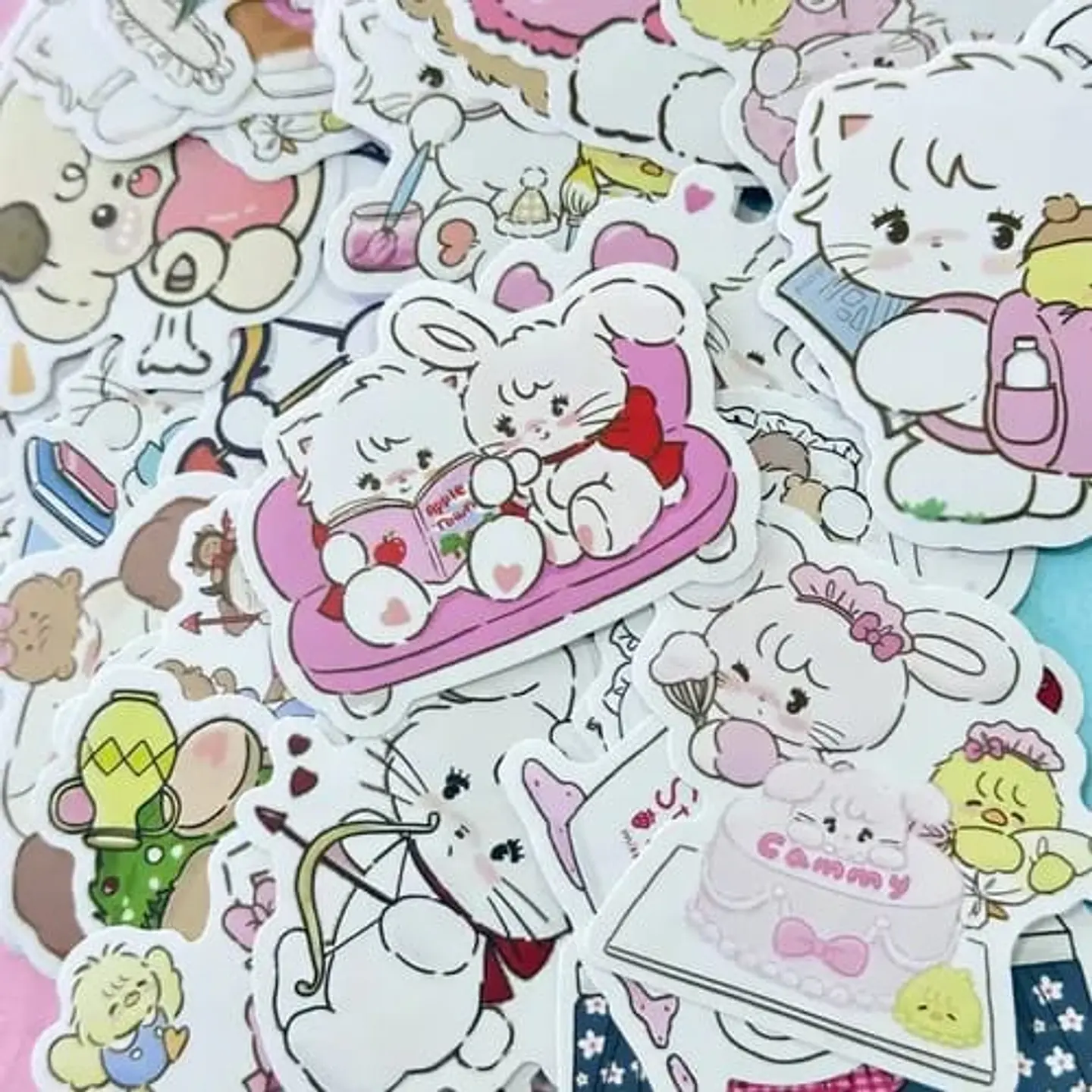 Stickers Kawaii Set Mikko Illustrations 60 Unidades 1