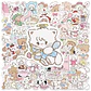 Stickers Kawaii Set Mikko Illustrations 60 Unidades - Miniatura 2