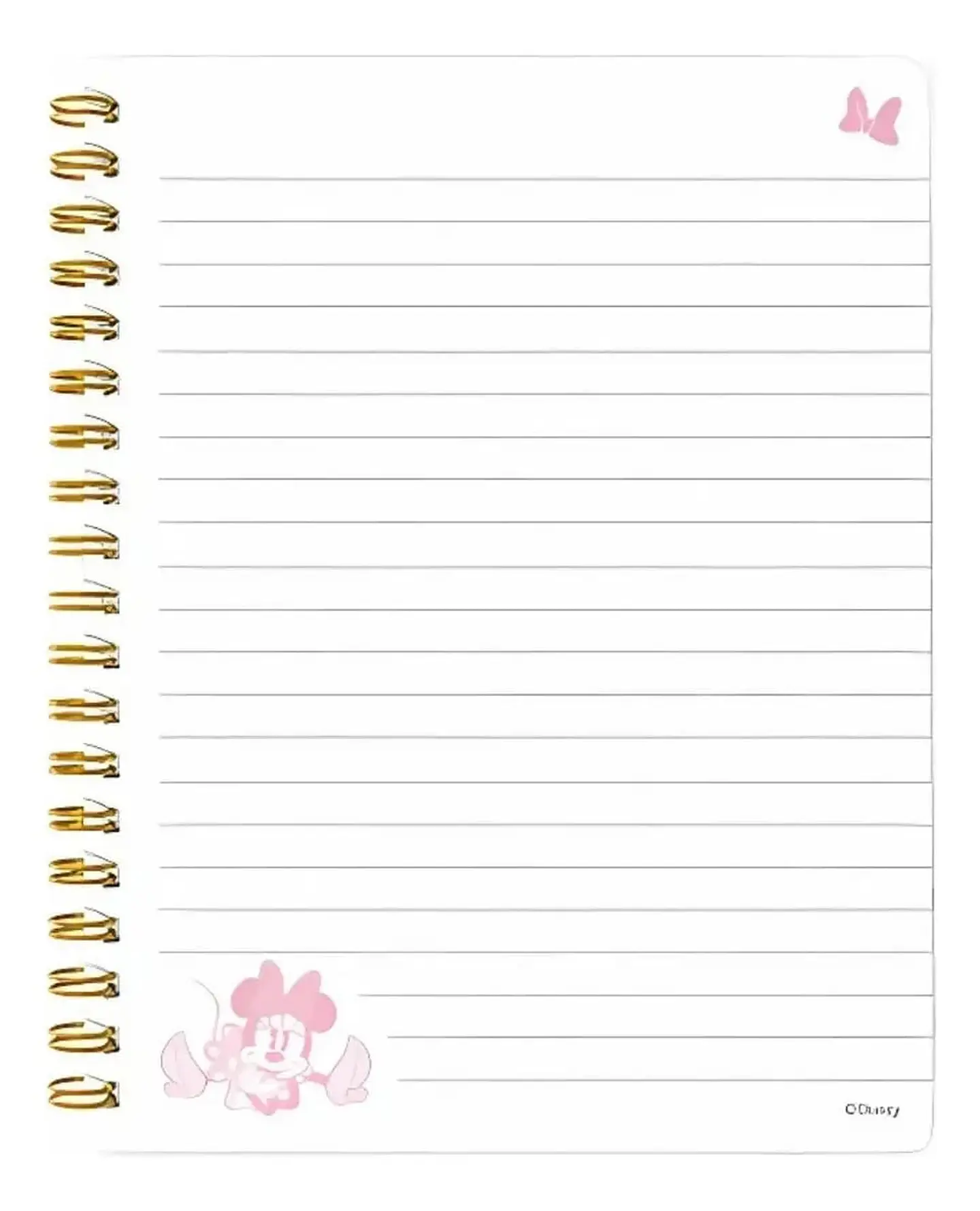 Libreta Espiral Minnie Hojas Lineadas 90hjs 5