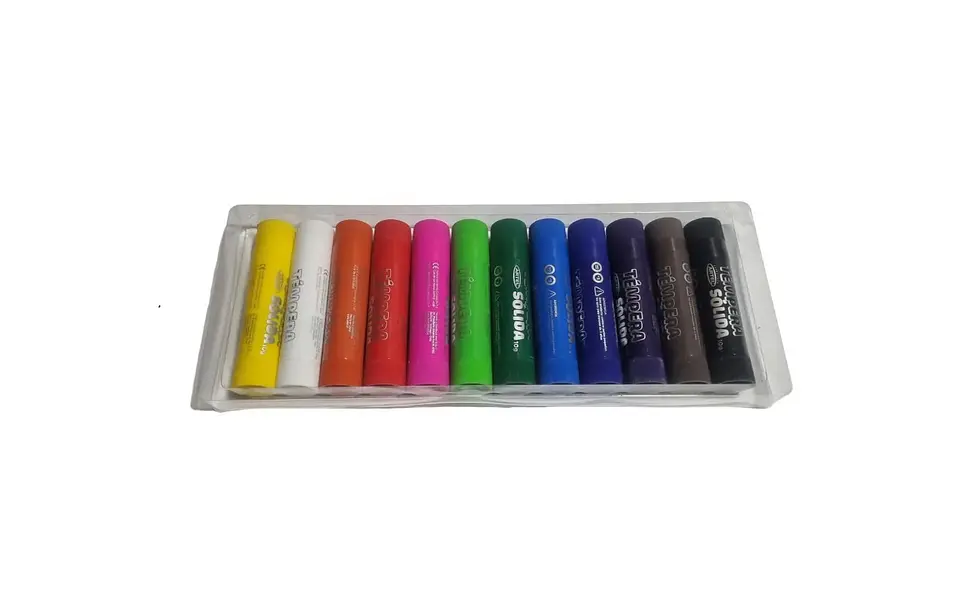 Témpera Sólida Artel 12 Colores Set Pintura Escolar Fácil Limpia 2