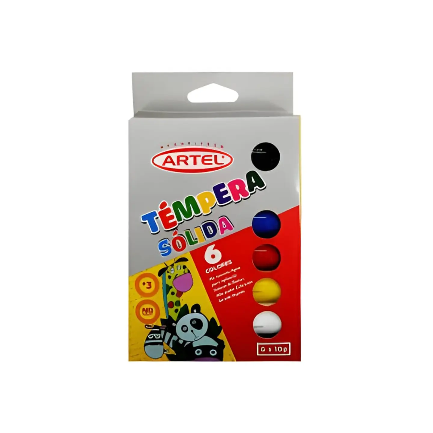 Témpera Sólida 6 Colores Artel 1