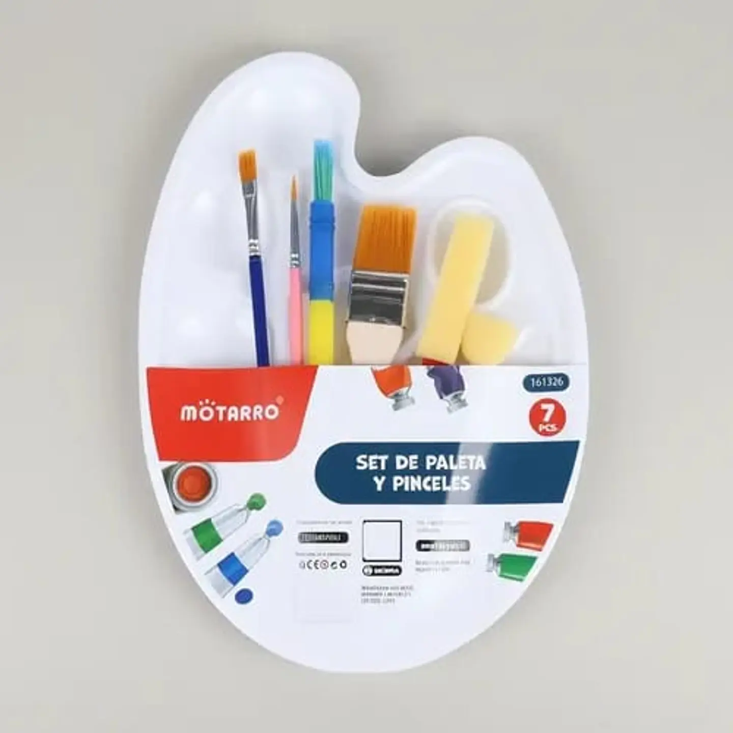 Set De Paleta Y Pinceles Para Pintar 1