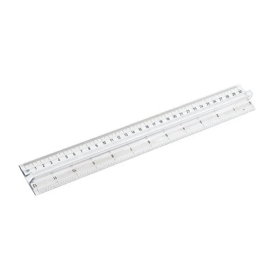 Regla doble decímetro plástico 30cm neolite 1