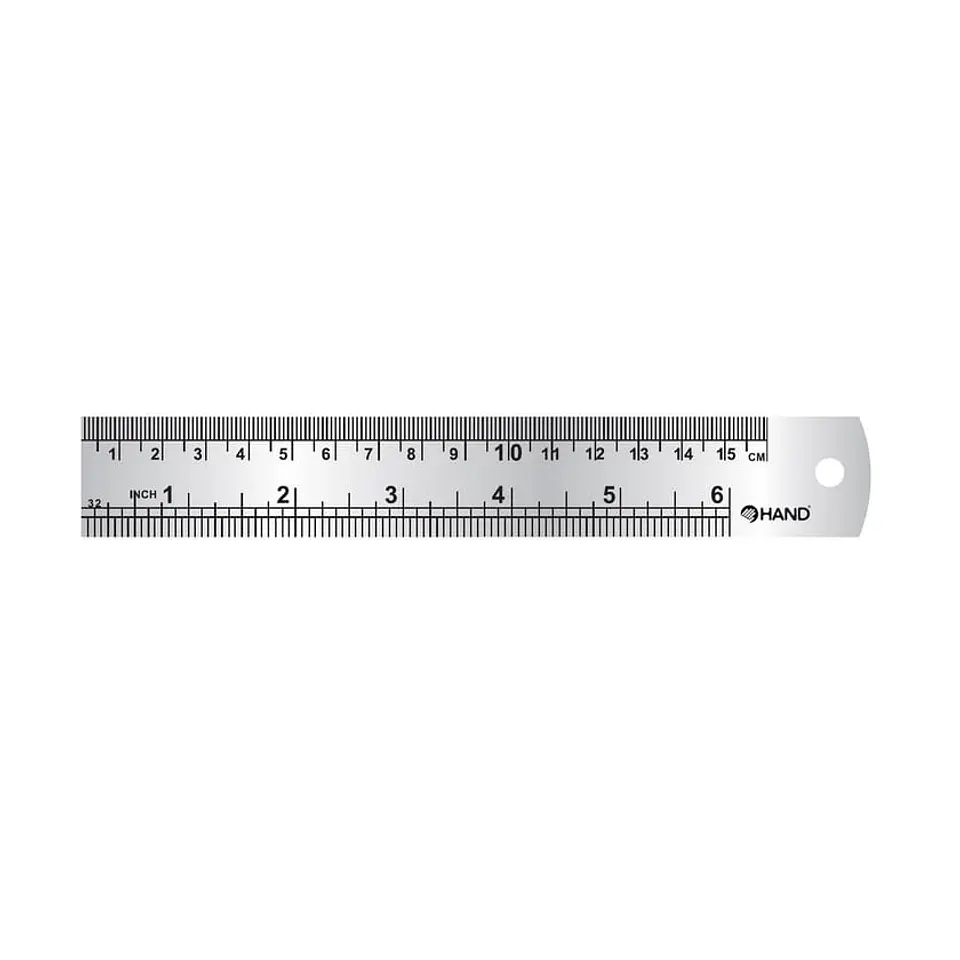 Regla graduada Hand 15 cm Acero Inoxidable 1