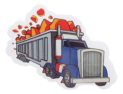 Sticker Goma Eva Transporte Surtido