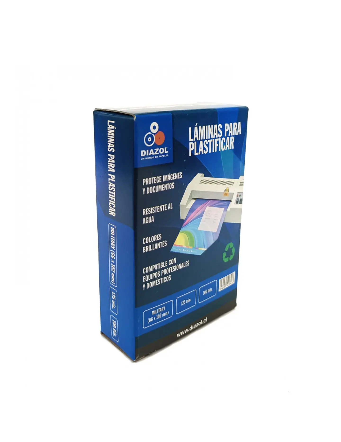 Laminas Para Termolaminado Oficio 125 Mic Diazol 100 Un 1