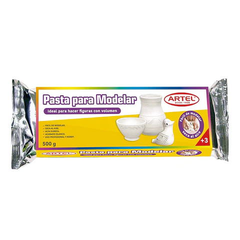 Pasta Modelar Secado Al Aire 500gr. Artel