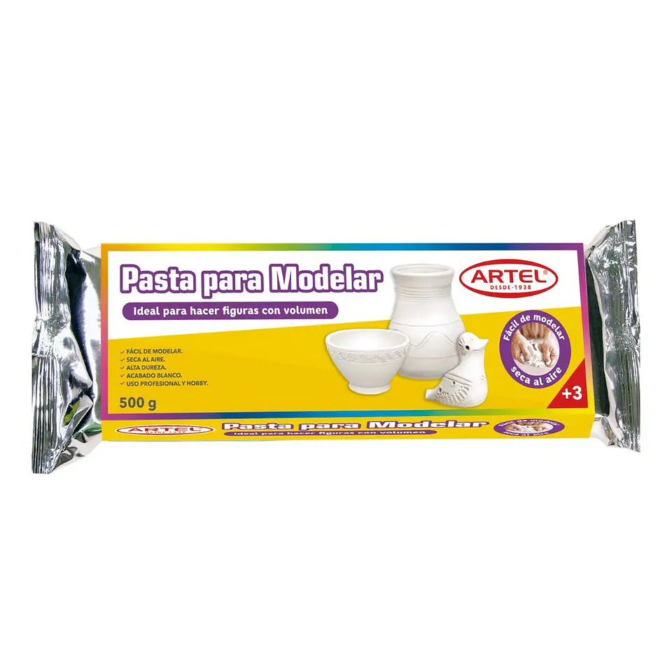 Pasta Modelar Secado Al Aire 500gr. Artel 1
