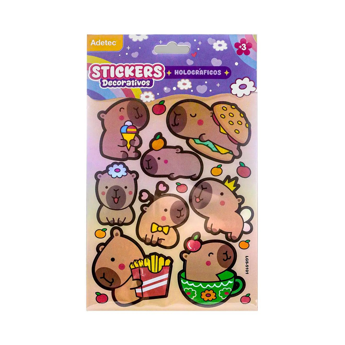 Stickers decorativos holográficos Adetec 2