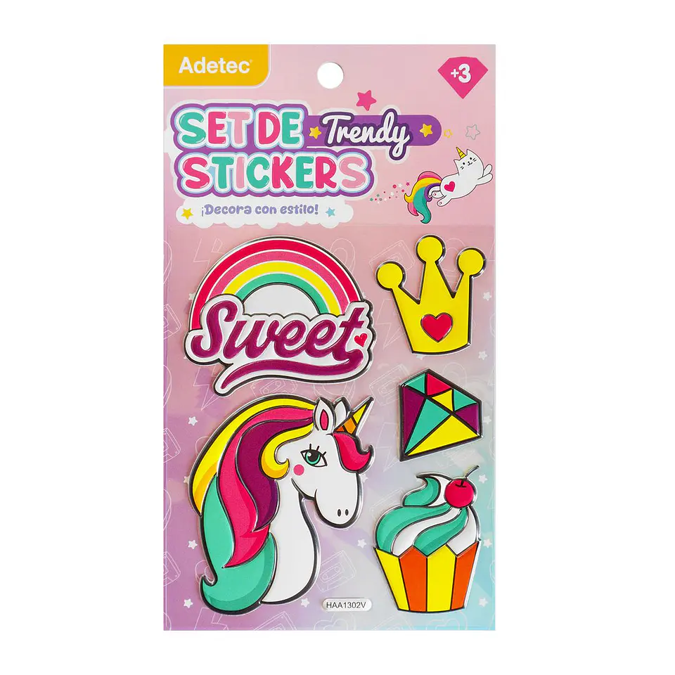 STICKERS DECORATIVOS RELIEVE ADETEC 2