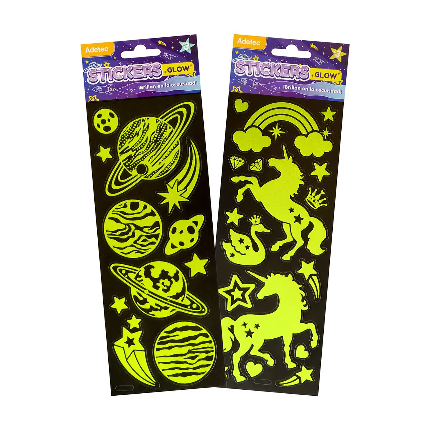 Stickers Glow! Brillan en la oscuridad 1
