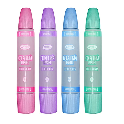 Cola fría colores pastel 35gr Unidad Artel