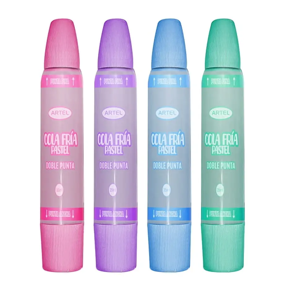 Cola fría colores pastel 35gr Unidad Artel 1