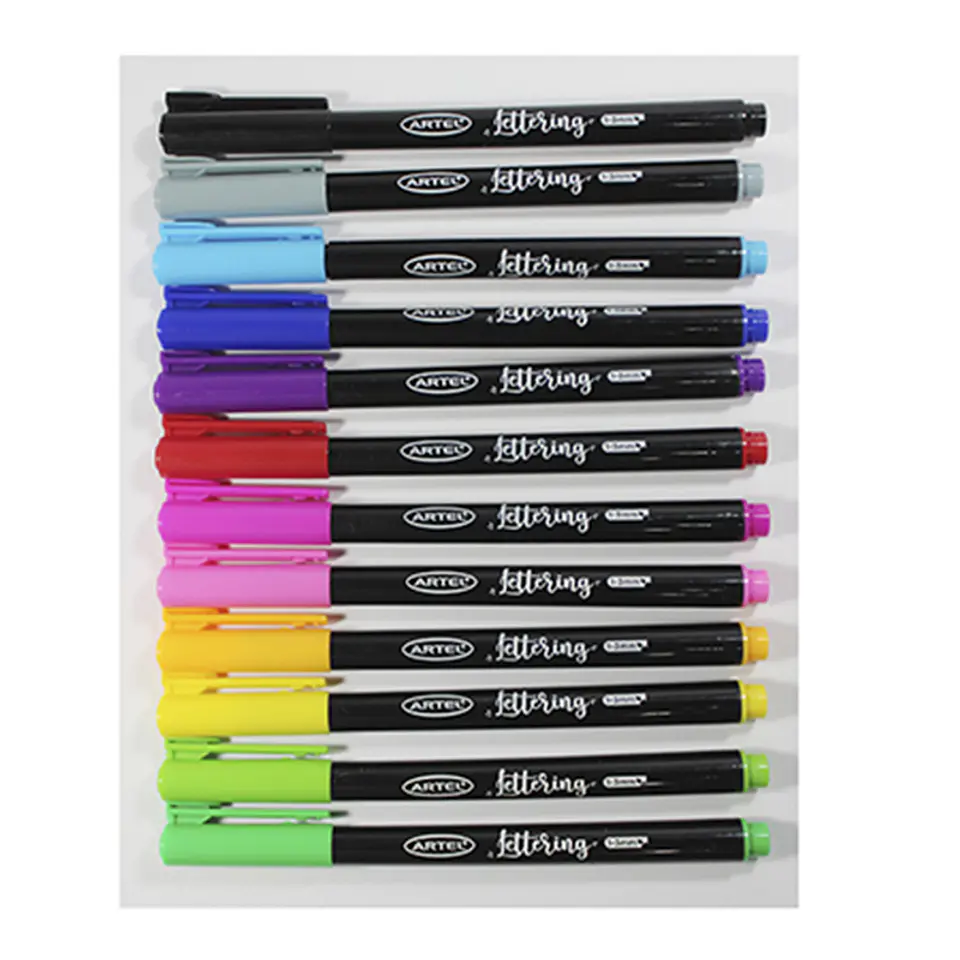 Set lettering 12 colores artel 2