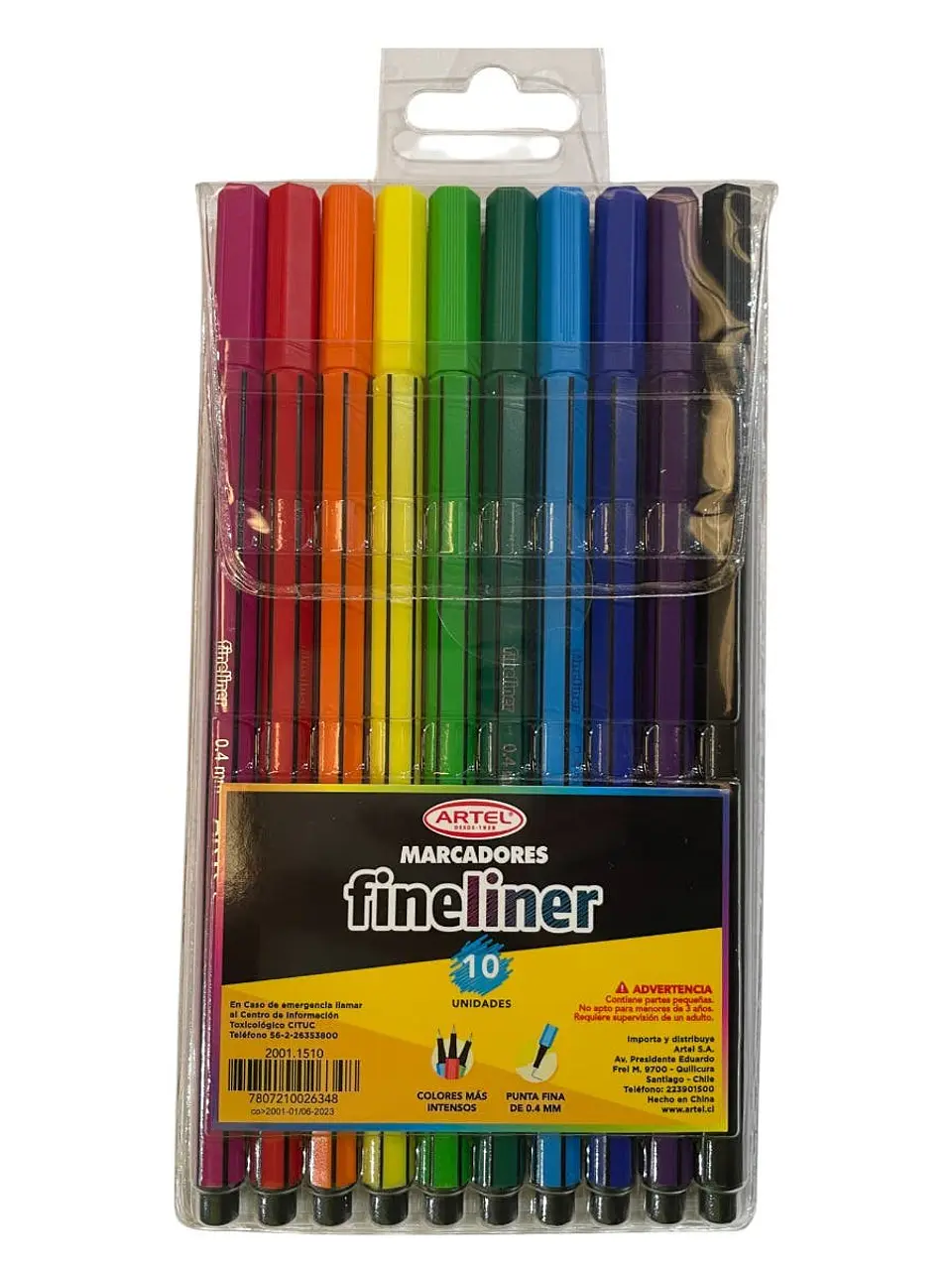 Marcadores Fineliners Artel 10 Colores 1