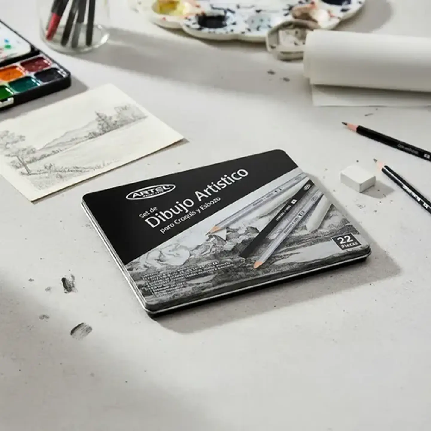Set De Dibujo Artístico Para Croquis Y Esbozo Artel 3