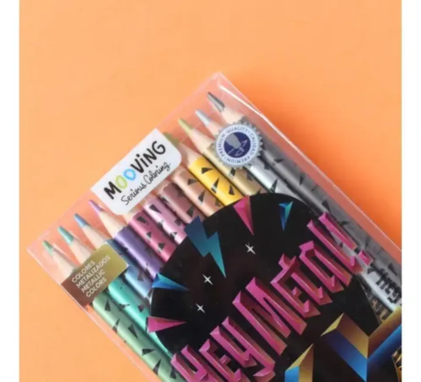 Lápices metalizados 12 colores Hey Metal Mooving! 2