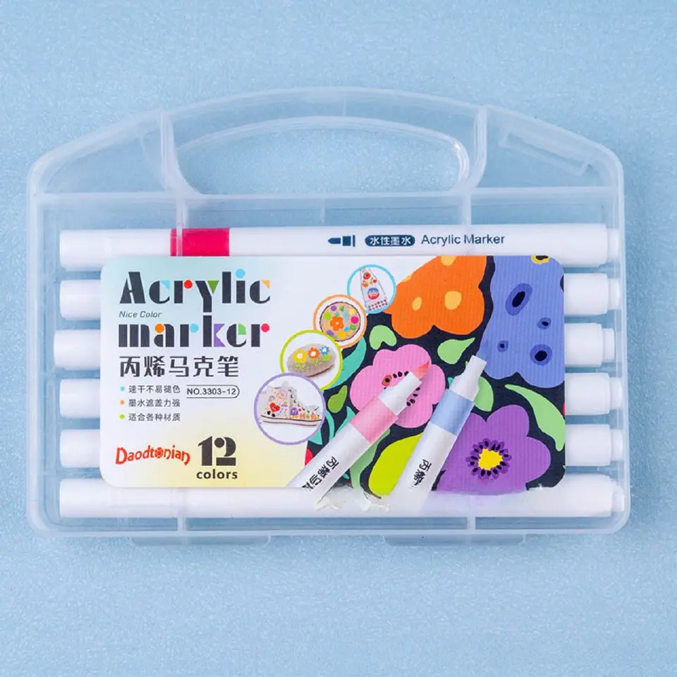 Set de 12 Marcadores Acrílicos  1