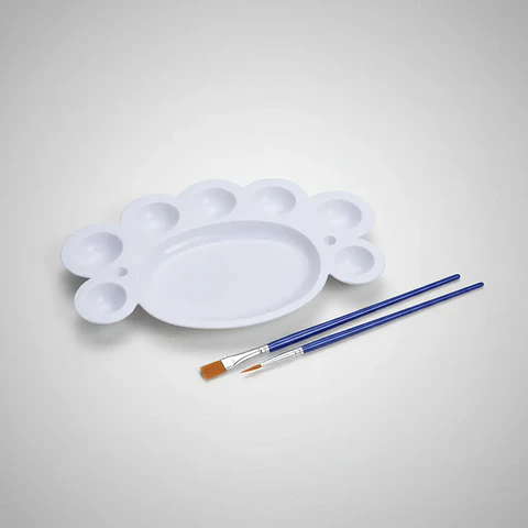 Paleta + dos pinceles Motarro