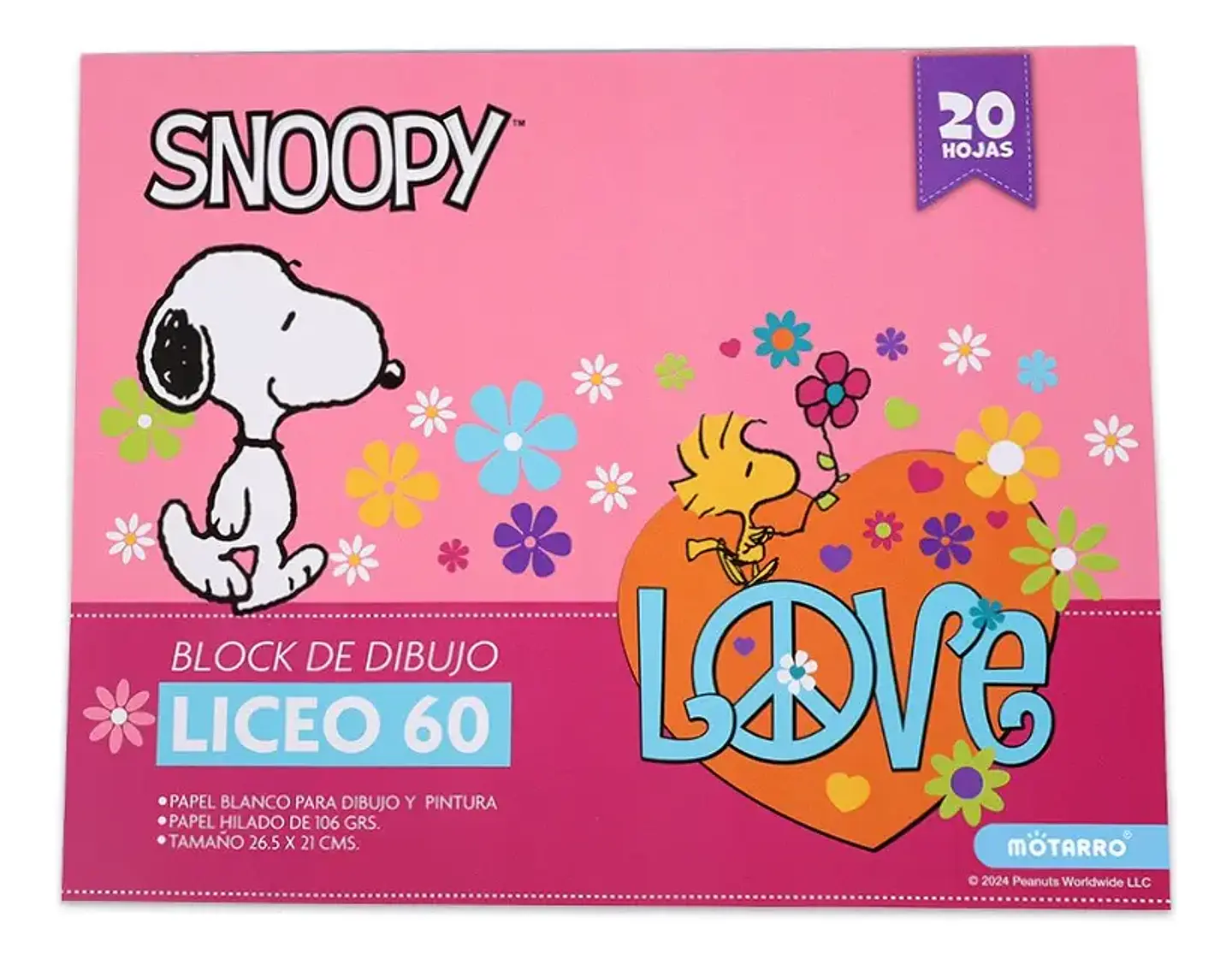 Block de dibujo liceo 60 Snoopy 1