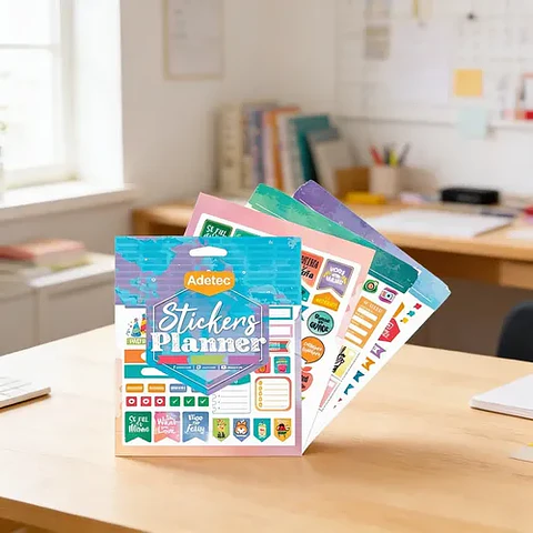 Block Sticker Planner/Travel Autoadhesivo Adetec