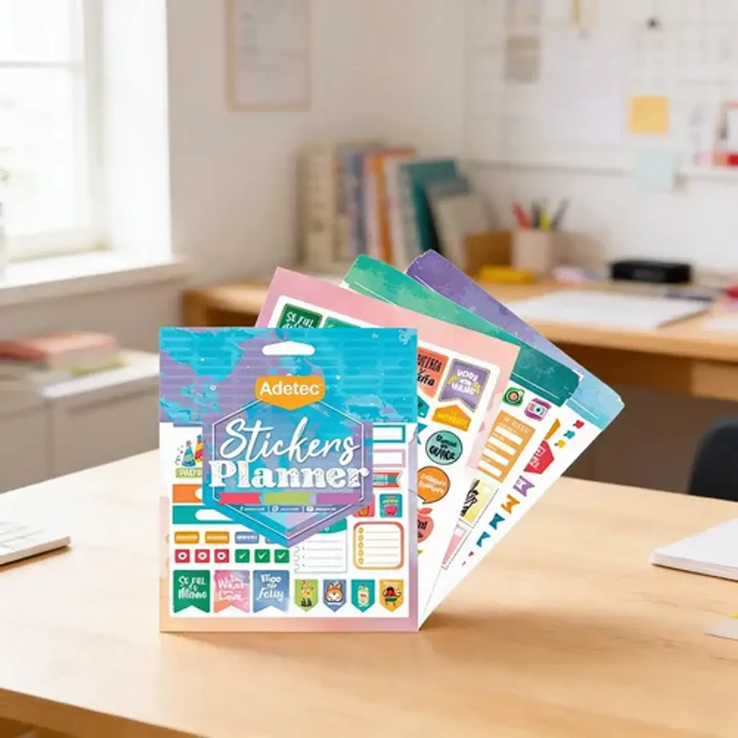 Block Sticker Planner/Travel Autoadhesivo Adetec 1